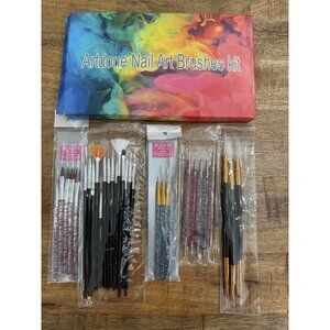 Artdone Nail Dotting Tools 31 Pieces Double ended Nail Art Brushes Kit Gel New
